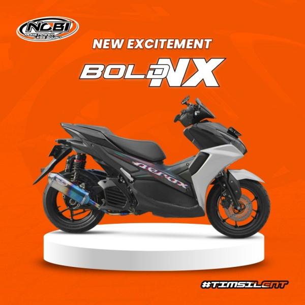 Nobi:ノビ Bold NX Half Blue フルエキゾーストマフラー Aerox AEROX