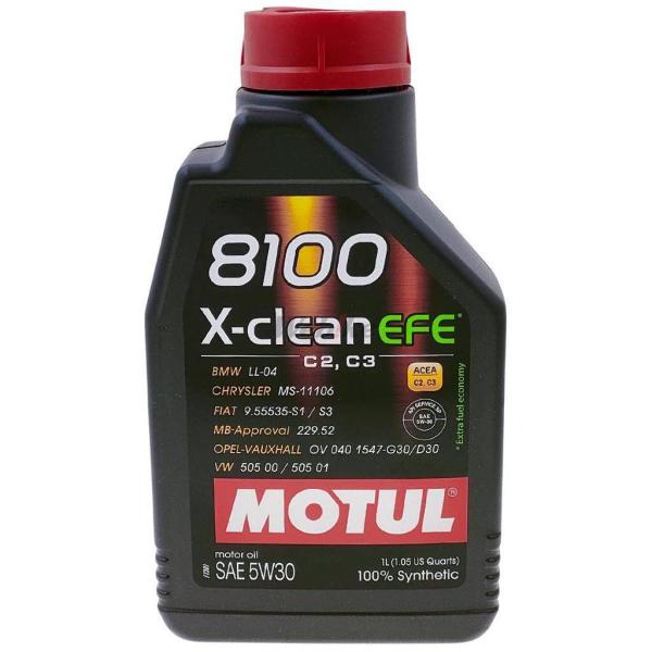 MOTUL モチュール 8100 X-clean EFE(エクスクリーン イーエフイー)【四輪用】【5W-30】【1L】【4サイクルオイル】 4サイクルオイル オイル