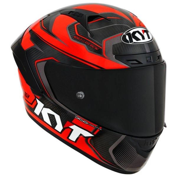 KYT ケイワイティ NZ RACE CARBON COMPETITION RED／E06 ヘルメット