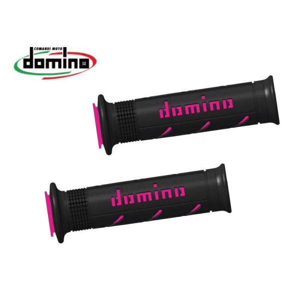 domino ドミノ ストリートタイプ グリップ カラー：ブラック×ピンク オンロードモデル ハンドル