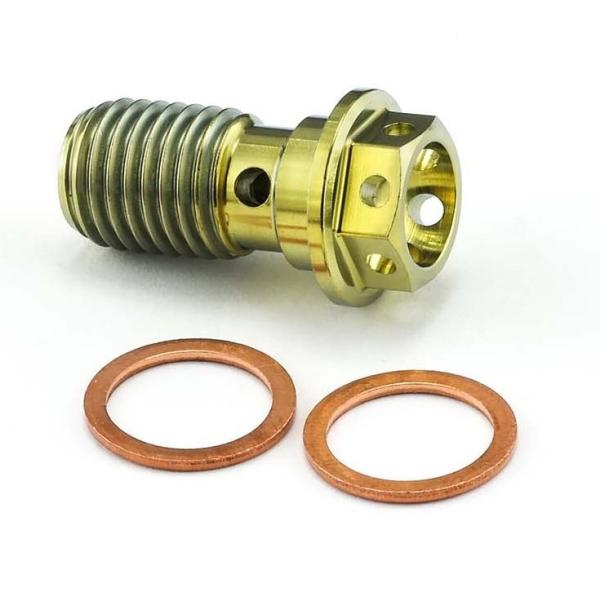 PRO BOLT プロボルト バンジョーボルト シングル フロントキャリパー レーススペック カラー：ゴールド ブレーキ