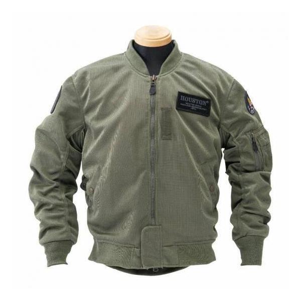HOUSTON ヒューストン MA-1 MESH M/C ジャケット HOUSTON（ヒューストン） MA-1 MESH M／C JAC サイズ：L メッシュ