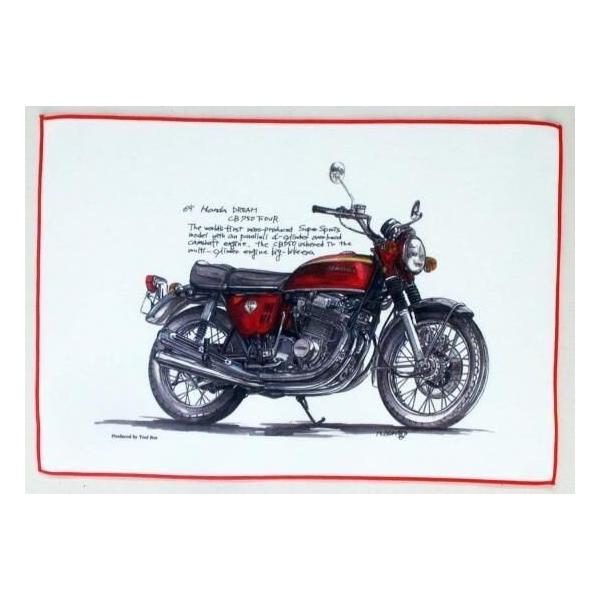Honda Official Licensed Product ホンダオフィシャルプロダクト ミニタオル ホンダ ドリームCB750 Four 1969(レッド) CB750 HONDA タオル ケミカル
