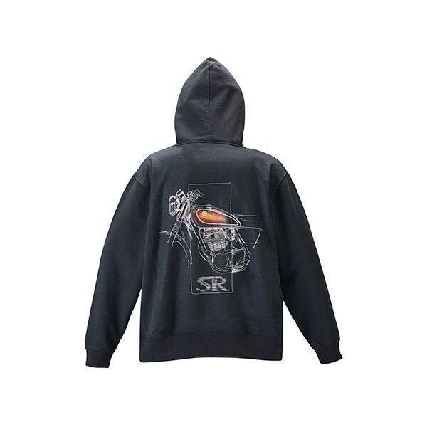 Y’S GEAR(YAMAHA) ワイズギア RY3015 デザインフーディー SR【クリアランスセール】 サイズ：XL(90792AE98X) SR400 SR500 YAMAHA ヤマハ アパレル