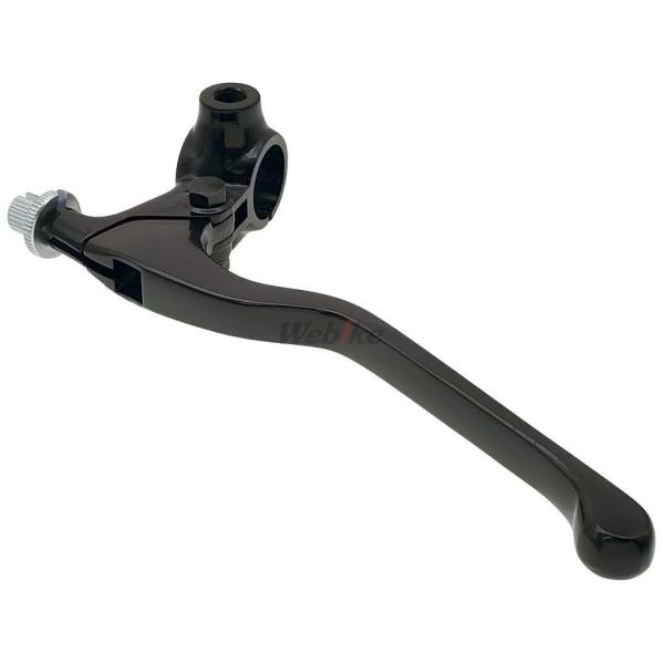 他サイト： KITACO キタコ Lロングレバー＆ホルダーセット(ブラック／ミラーホルダー付) （Φ22.2） クラッチレバー ハンドル周辺パーツ ハンドルの商品画像