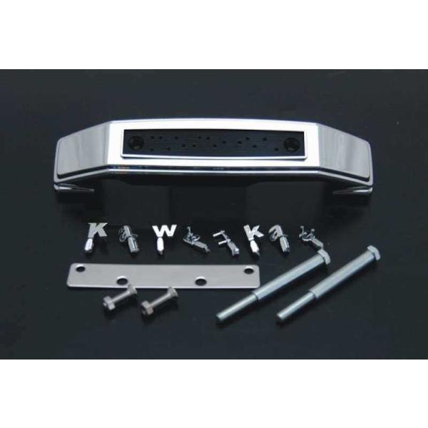 DOREMI COLLECTION ドレミコレクション フォークカバーエンブレム 文字：小文字Kawasaki / 本体：メッキ ゼファー1100 KAWASAKI カワサキ エンブレム 外装