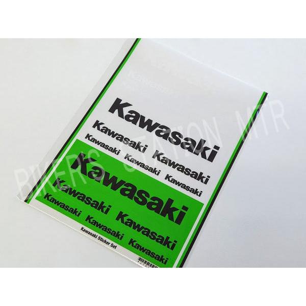 カワサキ（Kawasaki） 純正 ステッカー A4サイズ カワサキステッカー