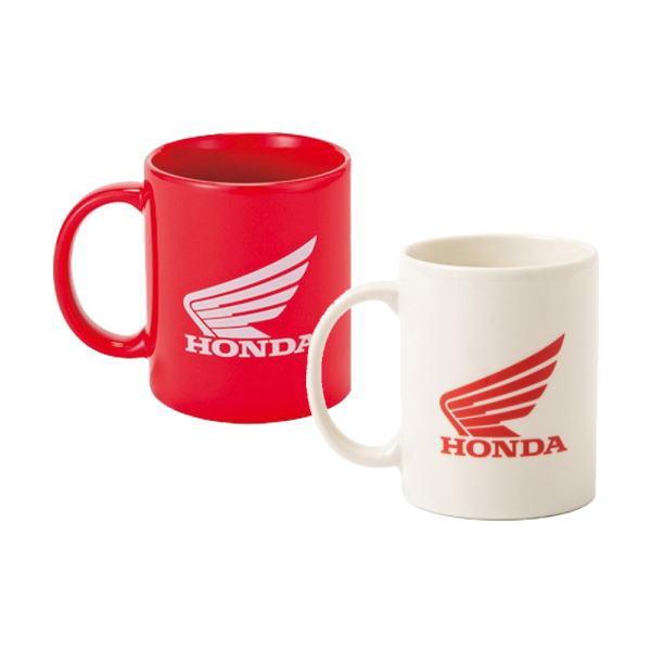 ◆いつものコーヒーがすごく美味しく思えます！◆プレゼントにもおすすめ！◆HONDA/ホンダ/純正◆ウイングマグカップ◆カラー：レッド　ホワイト◆サイズ：直径:約79mm/高さ:約90mm◆素材：陶器◆仕様：電子レンジ可◆他サイトでも販売して...