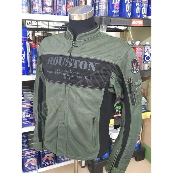 セールプライス！　HTVA-2510S　メッシュジャケット　カーキ　XLサイズ HOUSTON ヒューストン HTVA-2510S メッシュジャケット カーキ