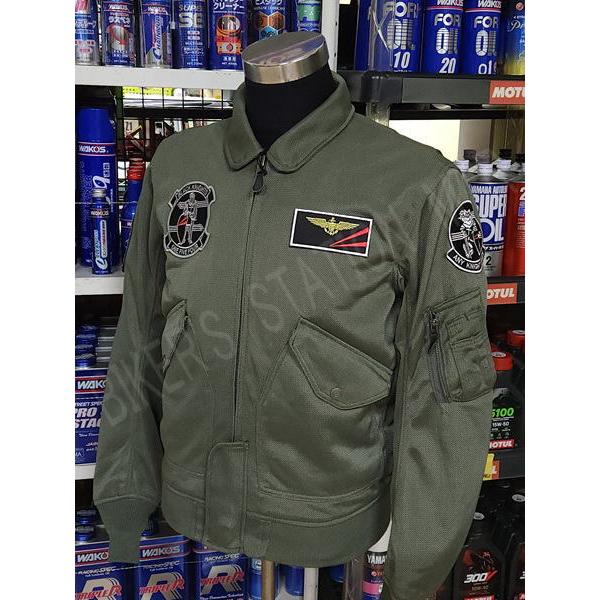 HOUSTON ヒューストン HTVA-2637S CWU-36P メッシュジャケット カーキ 春夏ジャケット ツーリングジャケット ライディングジャケット バイクジャケット