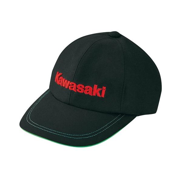 2026年 NEWモデル KAWASAKI カワサキ 純正 BLKロゴキャップ Kawasakiロゴ 帽子