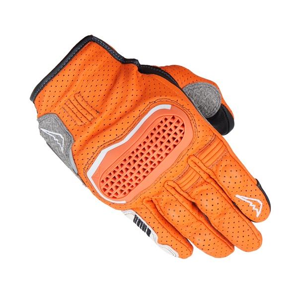 当店在庫あり！ 2026年 NEWモデル KUSHITANI クシタニ K5384M インベンティブレザー メッシュグローブ オレンジ 夏グローブ バイクグローブ