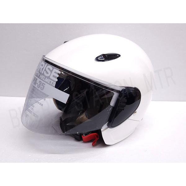 当店在庫あり お手頃価格 セミジェットヘルメット ORISE パールホワイト フリーサイズ 57~60cm未満 125cc以下用
