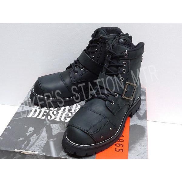 セールプライス SIERRA DESIGNS シェラデザイン SD6021 レザーバイカー7ホールブーツ ブラック ミドルバイカーブーツ ライディングブーツ ライディングシューズ