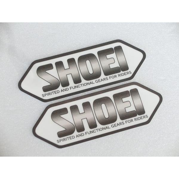 ◆SHOEI　ステッカー◆NO.10　クリアベース◆サイズ(約)：縦3cm×横9cm◆2枚入り◆他サイトでも販売しておりますので、　即日発送記載でも時間差でご用意ができない場合がございます
