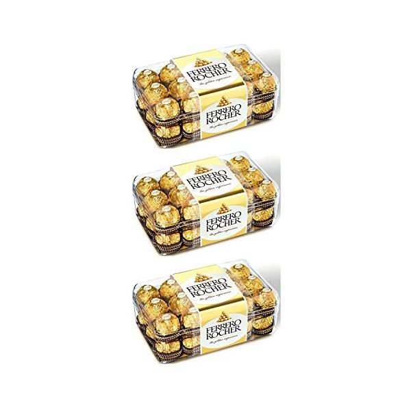 3箱] フェレロ ロシェ (FERRERO ROCHER) T-30 チョコレート 30粒
