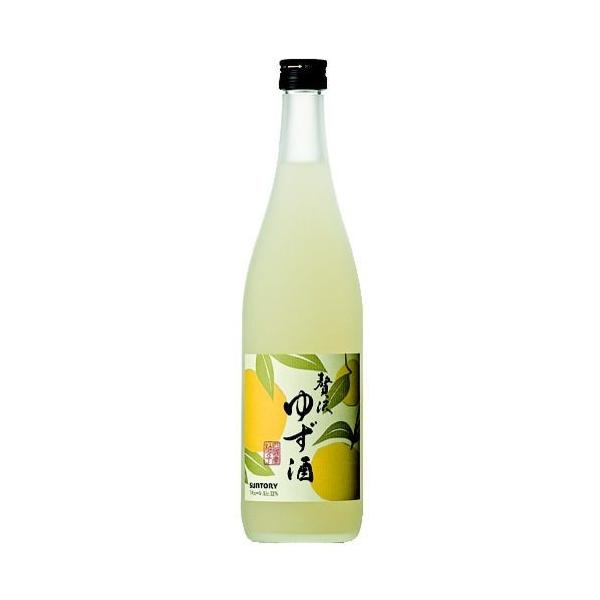 贅沢ゆず酒 父の日 2026 誕生日 ギフト 業務店御用達 サントリー 贅沢