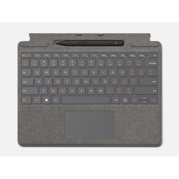 [Release date: April 10, 2024]【法人限定】Microsoft(Surface) 8X8-00182【法人限定】Surface Pro キーボード （ペン収納付き/スリム ペン付き）(プラチナ) 13インチ用サイ...