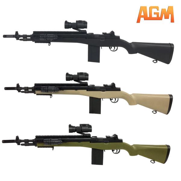 ※こちらは、BKカラー商品になります。※画像ダットサイトは付属しません。AGMから格安のM14エアコッキングガンが登場！■メーカー    AGM■動力    エアコッキング■マガジン    24 ■レイル    20mmレイル■材質    ...