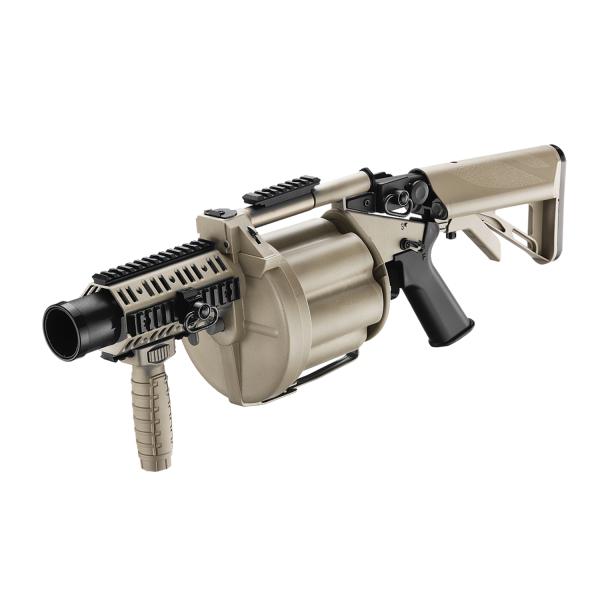 ICS MGL ガスグレネードランチャー Retractable Stock TAN
