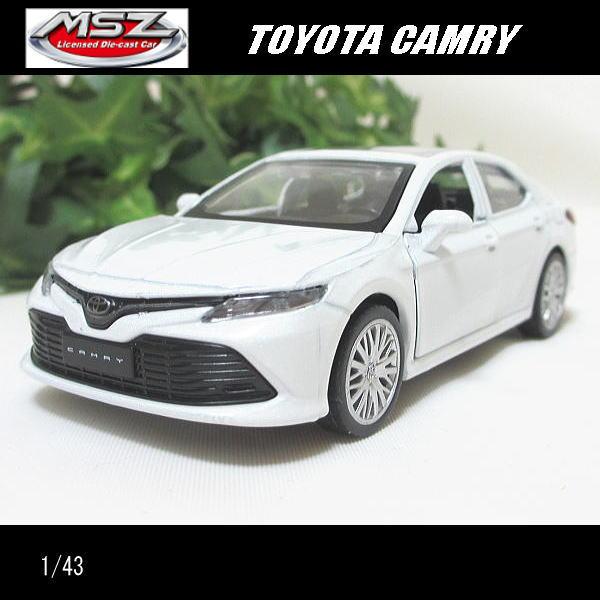 カムリ　ミニカー 1/43トヨタ/カムリ(ホワイト)/MSZ Metal Speed Zone/ダイキャスト