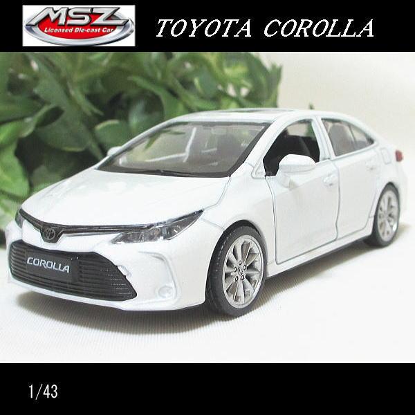 1/43トヨタ/カローラ/ハイブリット(ホワイト)/MSZ Metal Speed Zone