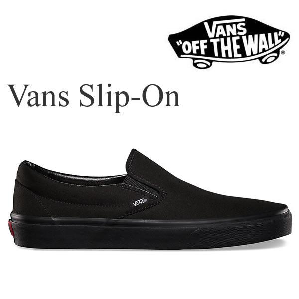 バンズ スニーカー スリッポン メンズ Vans Slip On Black Black Vans スリッポン メンズスニーカー Websports 通販 Yahoo ショッピング