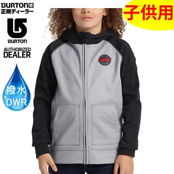 バートン キッズ ウェア スノーボード パーカー 防水 撥水加工 子供用 19 Crown Bonded フルジップフーディ Grey Heather Websports 通販 Yahoo ショッピング