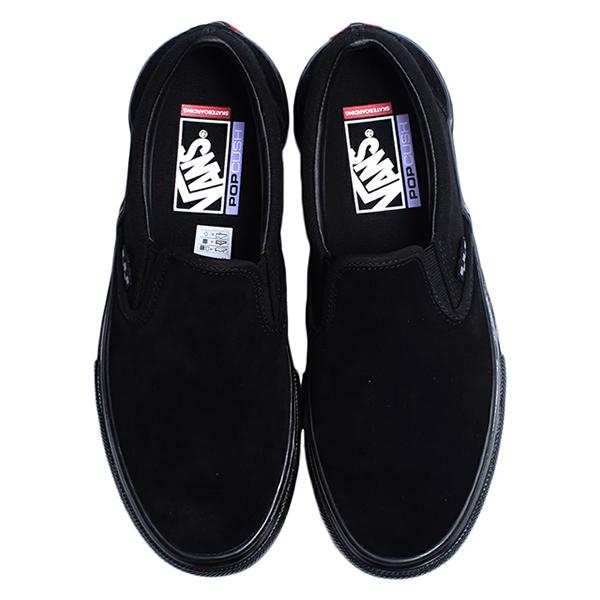 �o���Y �X�j�[�J�[ VANS SKATE SLIP-ON BLACK BLACK(VN0A5FCABKA)���@���Y �X�P�[�g �X���b�|�� �X�P�[�g �V���[�Y ���� ���i�摜2