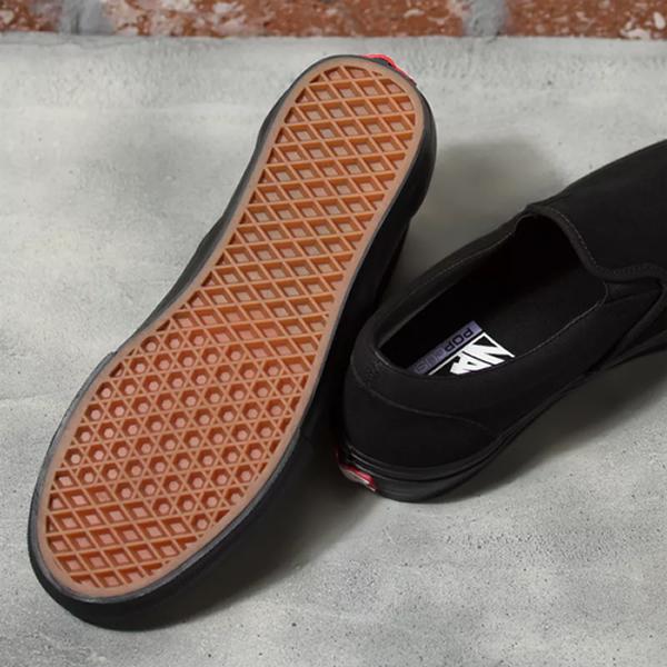 �o���Y �X�j�[�J�[ VANS SKATE SLIP-ON BLACK BLACK(VN0A5FCABKA)���@���Y �X�P�[�g �X���b�|�� �X�P�[�g �V���[�Y ���� ���i�摜4