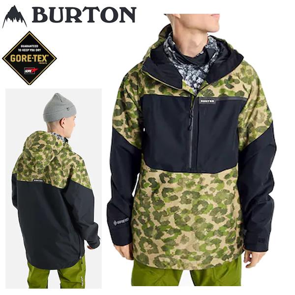 バートン スノーボードウェア メンズ ゴアテックス ジャケット GORETEX PILLOWLINE ANORAK /Felidae - True  Black BURTON(22-23 2023)