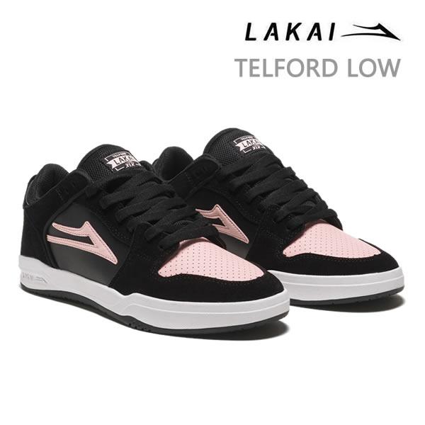 LAKAI（ラカイ） スニーカー LAKAI TELFORD LOW BLACK/PINK SUEDE テル