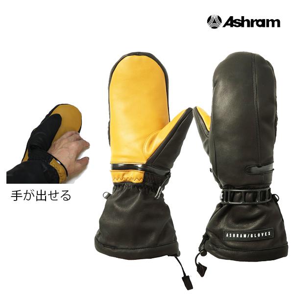 スノーボード グローブ ミトン アシュラム LUMBER black スノーボード グローブ ミトン アシュラム LUMBER black