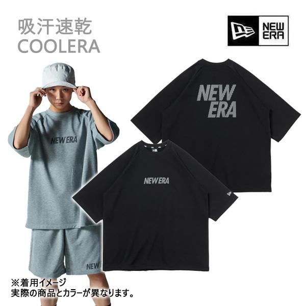 NEW ERA ニューエラ ドライスウェット 半袖 Tシャツ ブラック NEW ERA ニューエラ ドライスウェット 半袖 Tシャツ ブラック