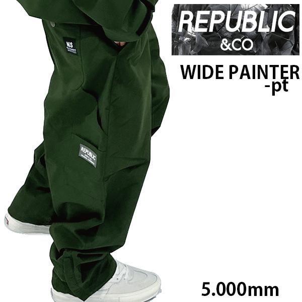 REPUBLIC リパブリック スノーボード ウェア WIDE PAINTER -pant REPUBLIC リパブリック スノーボード ウェア WIDE PAINTER -pant