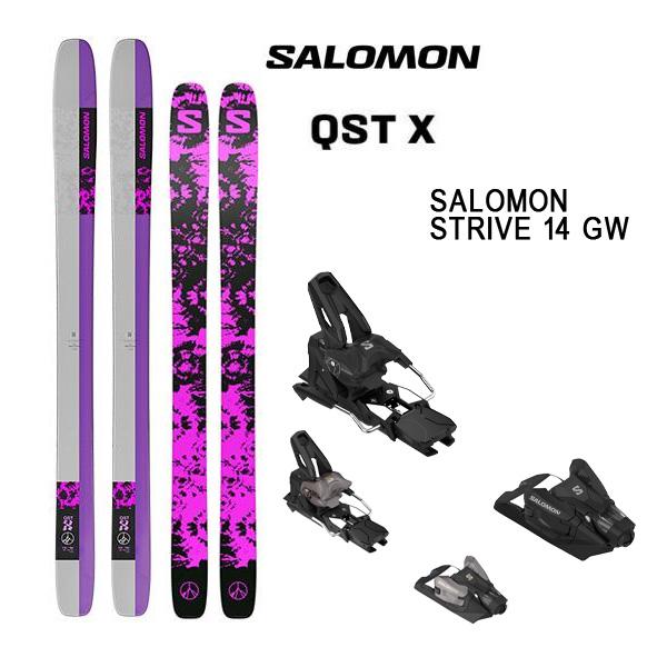 SALOMON サロモン スキー板 QST X (24-25 2025) + 25 STRIVE 14 SALOMON サロモン スキー板 QST X (24-25 2025) + 25 STRIVE 14
