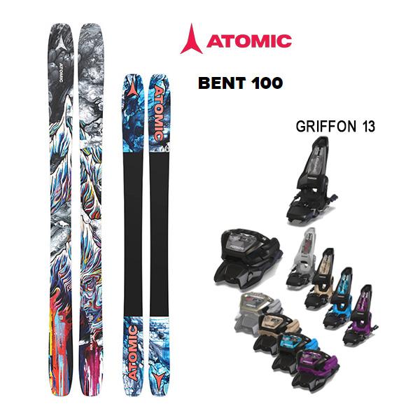 ATOMIC（アトミック） スキー板 BENT 100 (24-25 2025) + 25 マーカー