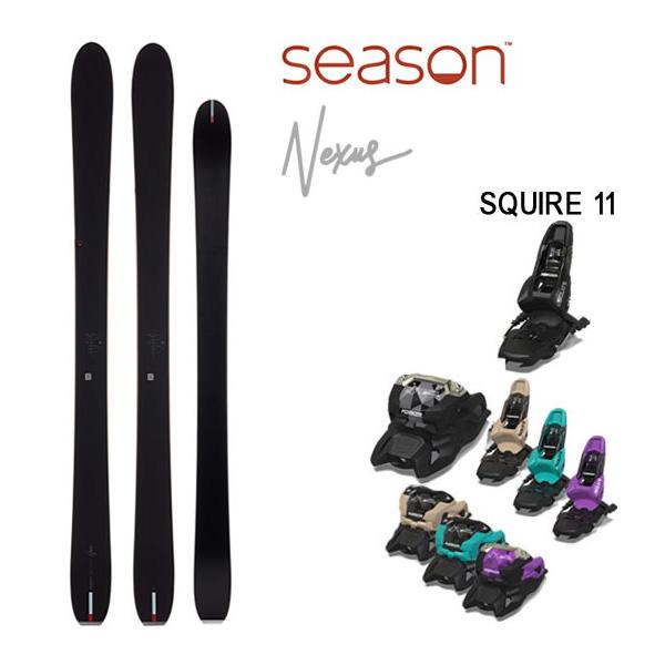 season eqpt Nexus 板のみ season eqpt. 2025 NEXUS -Black- ネクサス スキー板 単品 (板