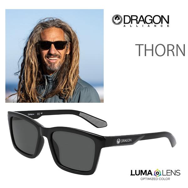 ドラゴン（DRAGON） サングラス THORN SHINY BLACK / LL SMOKE