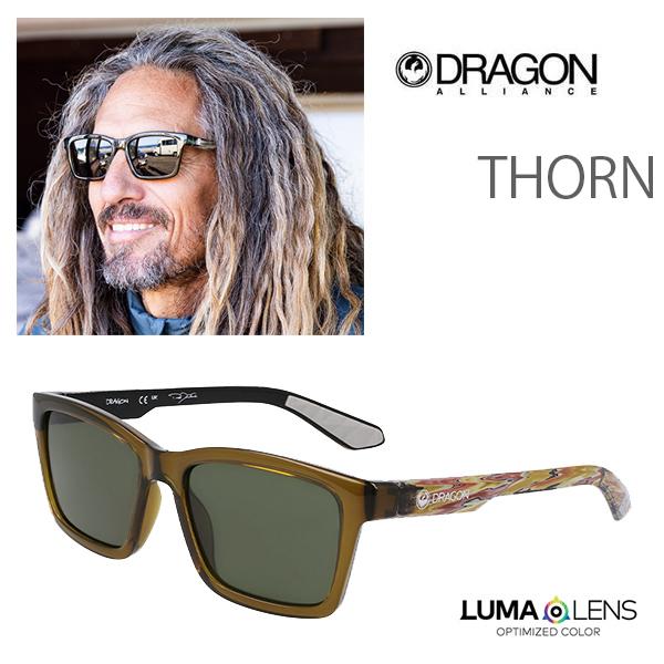 ドラゴン サングラス THORN SHINY OLIVE ROB RESIN / LL G15