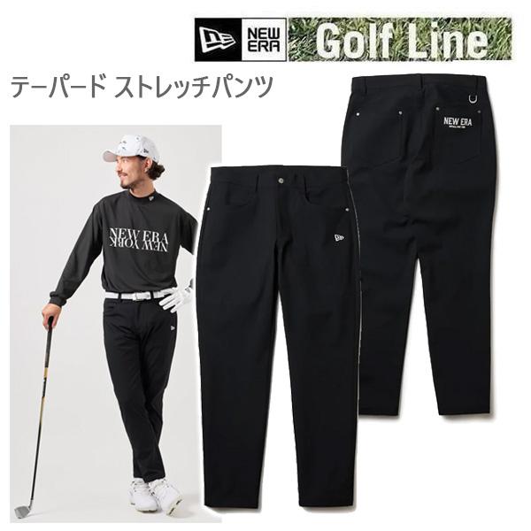 ニューエラ ゴルフ テーパード ストレッチパンツ Classic Logo 秋冬 テーパード ストレッチパンツ Classic Logo ブラック | ゴルフ