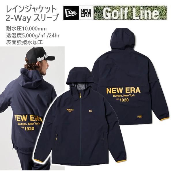ニューエラゴルフ レインジャケット 2-Way スリーブ ネイビー M NEW ERA ニューエラ ゴルフウェア レインジャケット 2-Way