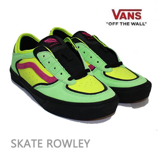 VANS（ヴァンズ） バンズ VANS SKATE ROWLEY / NEON PINK-GREEN