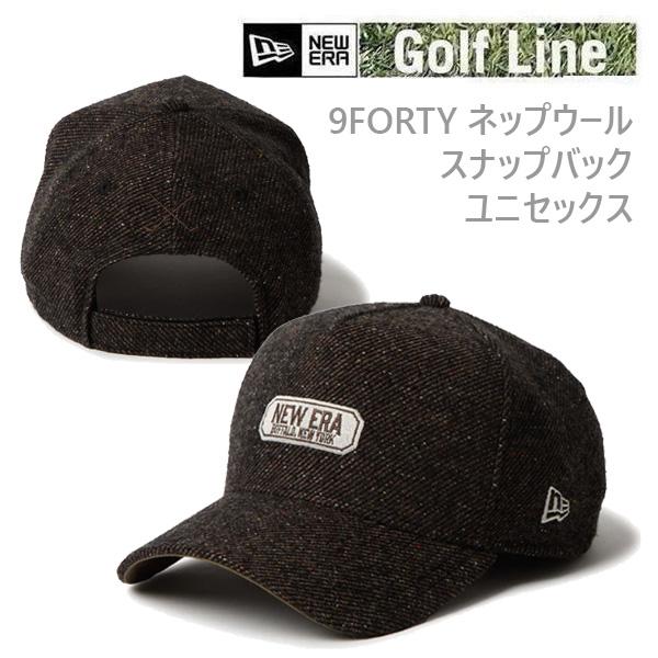 NEW ERA ニューエラ ゴルフ キャップ 9FORTY ネップツイード ブラウン