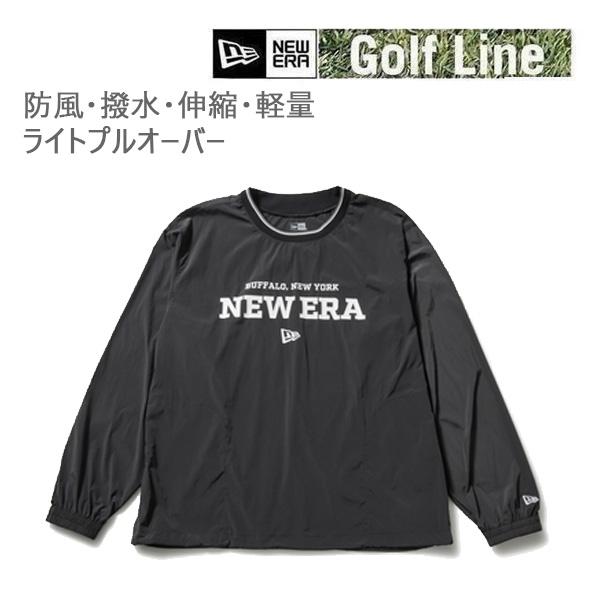 ニューエラ ゴルフ 長袖 ウーブン プルオーバー ブラック ( 14859892 ) newera GOLF 日本正規品