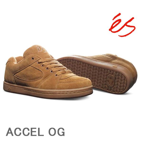 es(エス) accel og アクセル og / BROWN GUM スケートシューズ スケシュー スニーカー 靴