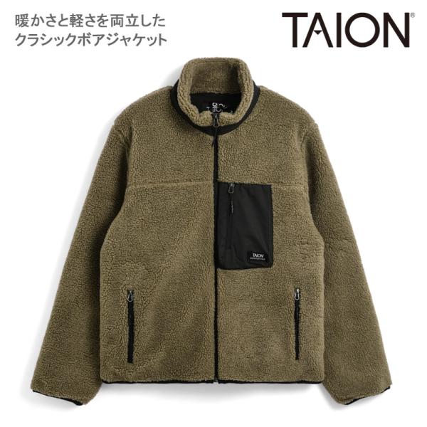 TAION タイオン ノンダウン マウンテン ハイネックジップ ボアジャケット TAION-102NDMBMT フリース  ユニセックス アウター