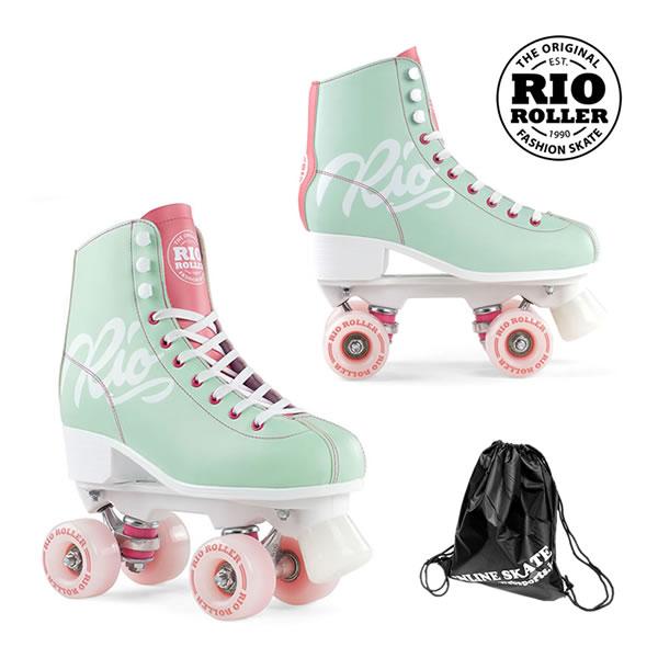 Rio Roller クワッドスケート Script Teal Coral ローラースケート Websports 通販 Yahoo ショッピング