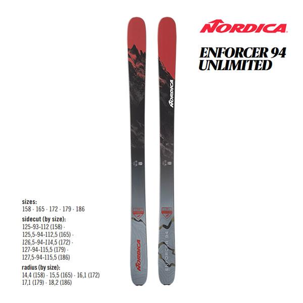 NORDICA ノルディカ スキー板 2024 ENFORCER 94 UNLIMITED エン NORDICA ノルディカ スキー板 2024 ENFORCER 94 UNLIMITED エン