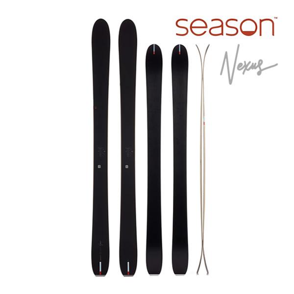 season eqpt. 2025 NEXUS -Black- ネクサス スキー板 単品 (板のみ 